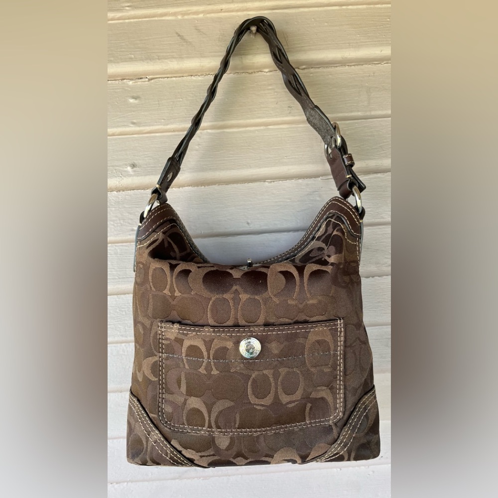 Coach Shoulder Bag with Coin/Credit Card Holder